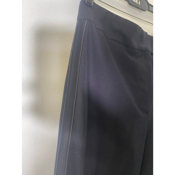Brunello Cucinelli Black Tuxedo Pants Sz 8 - Picture 3 of 4